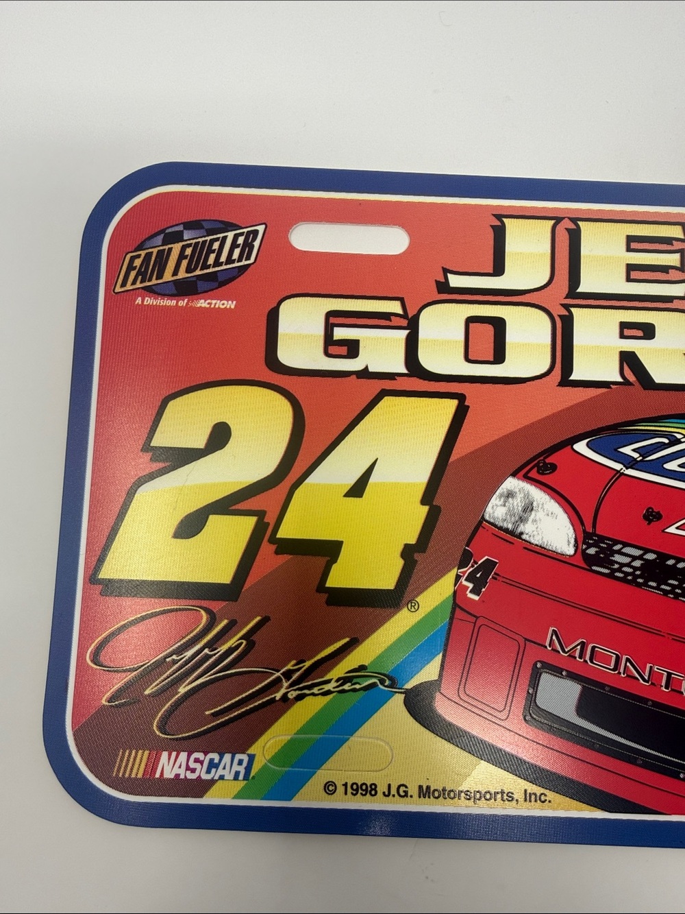 Jeff Gordon 24 Racing License Plate Sign - Multicolor - Picture 3 of 5